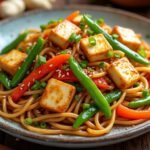 Nouilles sautées au tofu et gingembre