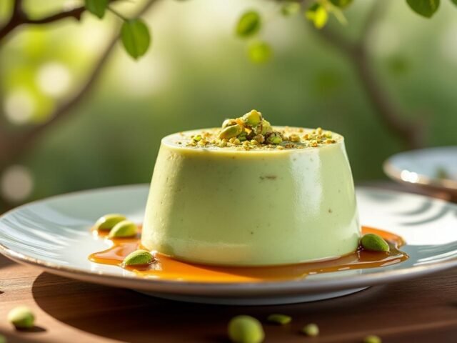 Panna cotta à la pistache