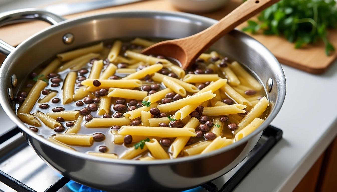 découvrez une recette savoureuse de pâtes aux lentilles corail et crème de coco, alliant la douceur de la noix de coco à la richesse des lentilles, pour un plat réconfortant et riche en saveurs, parfait pour un dîner nourrissant et rapide.
