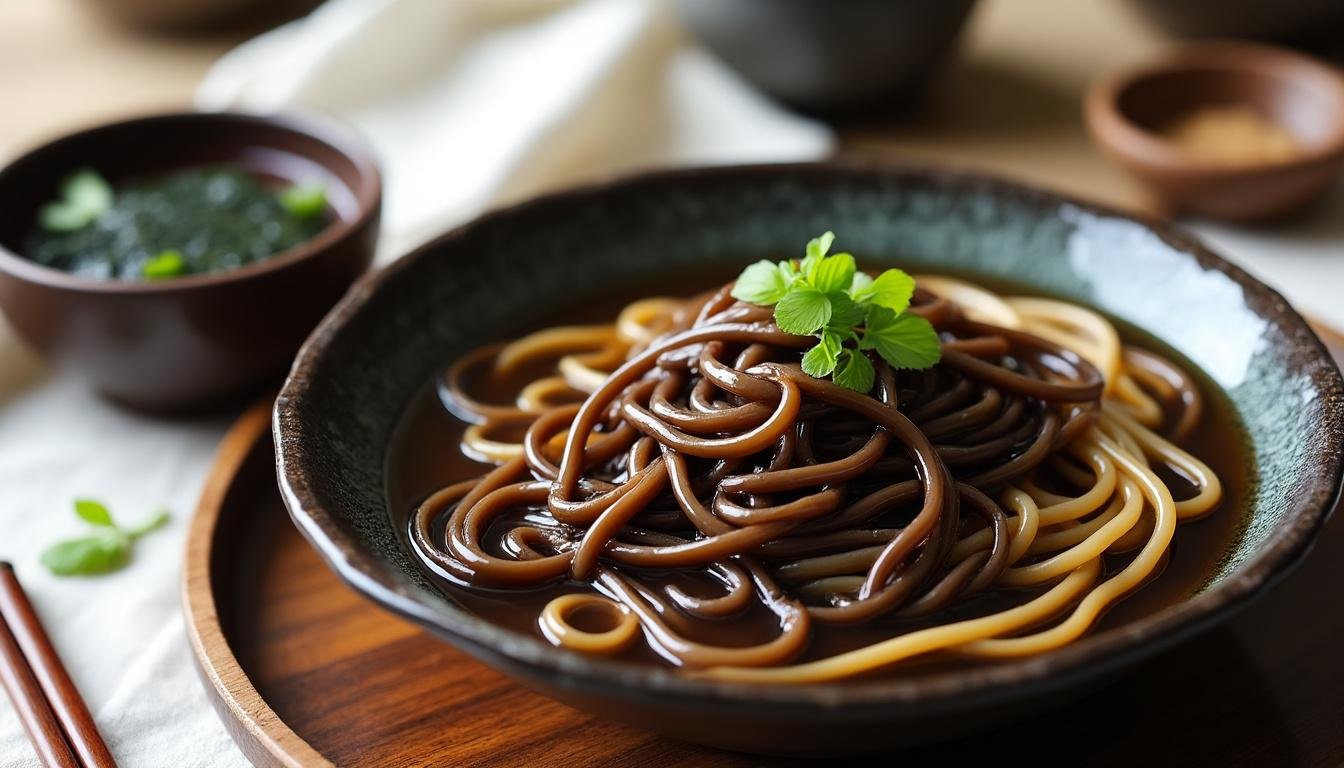 découvrez une recette savoureuse de pâtes soba au sésame, accompagnées de légumes croquants. un plat équilibré, facile et rapide à préparer, idéal pour un repas sain et gourmand.