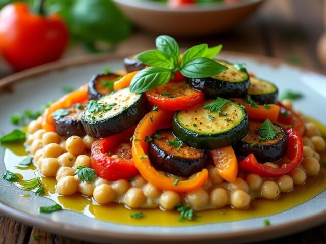 Ratatouille revisitée aux pois chiches