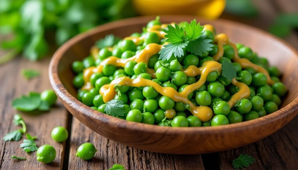 découvrez une salade fraîche et originale à base de pois cassés, relevée par la saveur croquante du céleri et l’intensité d’une vinaigrette à la moutarde. parfaite pour une entrée saine et pleine de goût !