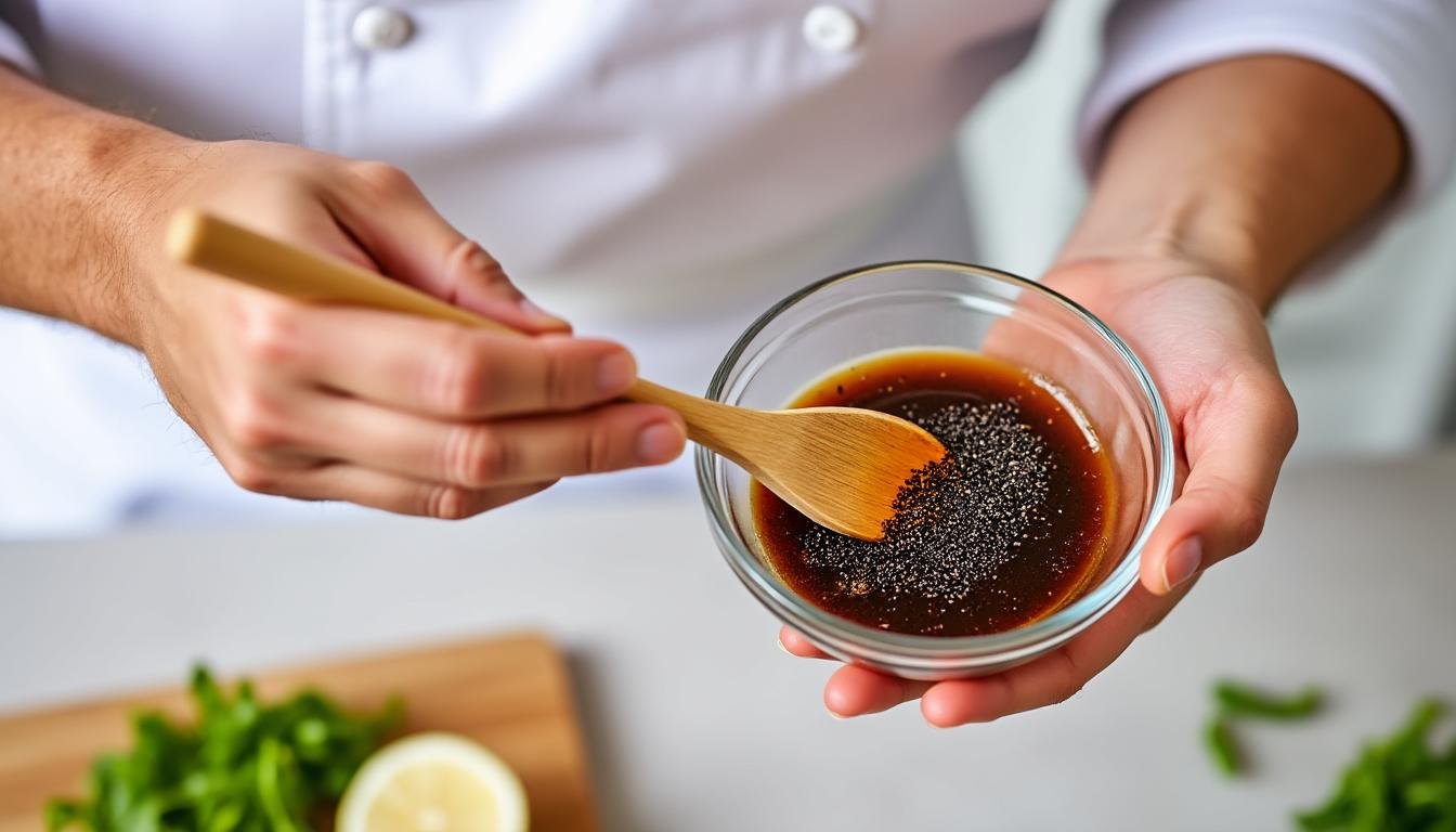 découvrez une salade fraîche et croquante aux pois gourmands, accompagnée d'une sauce sésame onctueuse. une recette légère et savoureuse, idéale pour un repas sain et plein de saveurs.