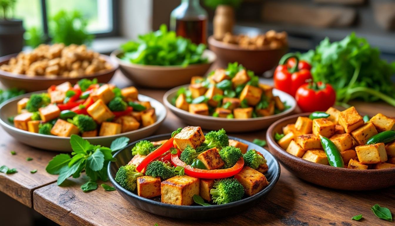 découvrez notre recette saine de salade de riz complet, tofu fumé et légumes croquants, idéale pour un repas équilibré, gourmand et plein de saveurs. facile à préparer, parfaite pour emporter ou savourer à la maison.