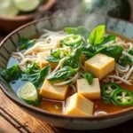 Soupe pho végétarienne au tofu