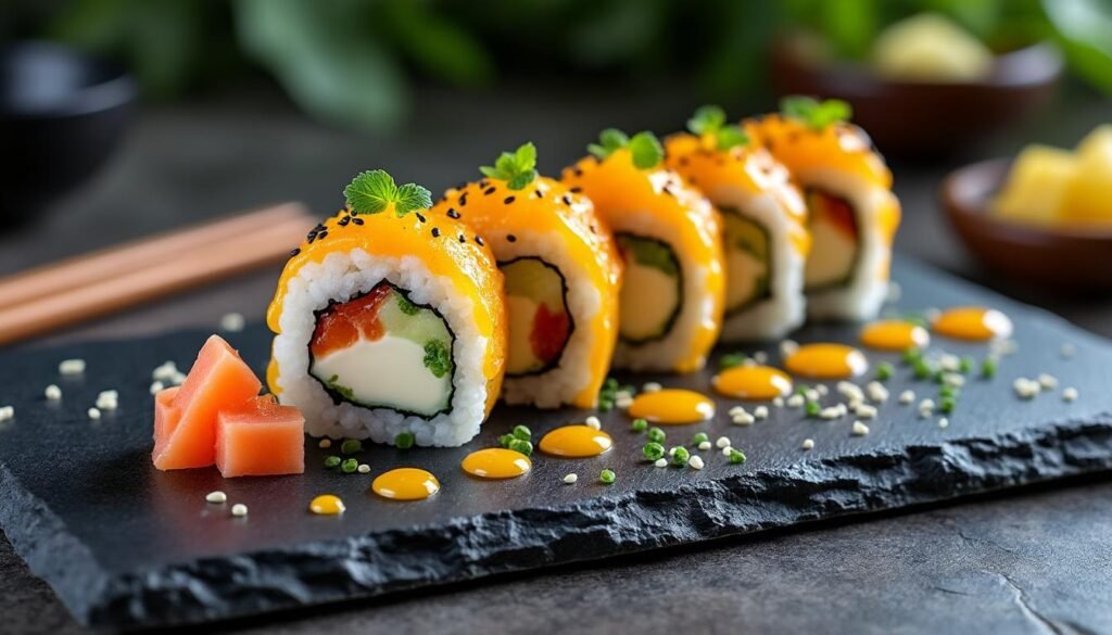 découvrez une recette originale de sushis au fromage frais et confiture de yuzu, alliant saveurs sucrées et salées. parfaite pour surprendre vos invités lors de vos dîners ou pour savourer une nouvelle expérience gustative.