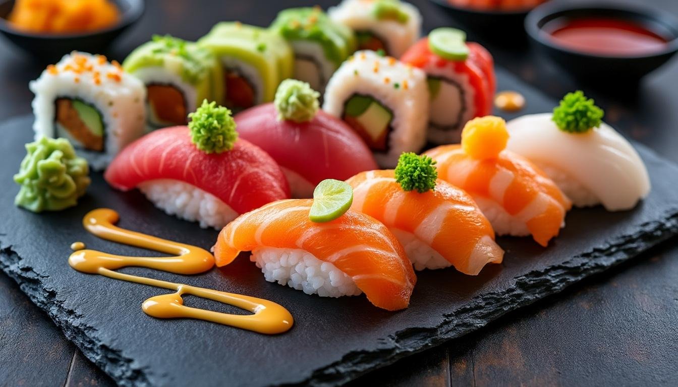 découvrez une expérience culinaire inédite avec nos sushis au fromage frais et confiture de yuzu. ce mariage audacieux de saveurs sucrées et salées ravira vos papilles, alliant la fraîcheur du fromage à la touche exotique du yuzu. parfait pour une dégustation surprenante et délicieuse!