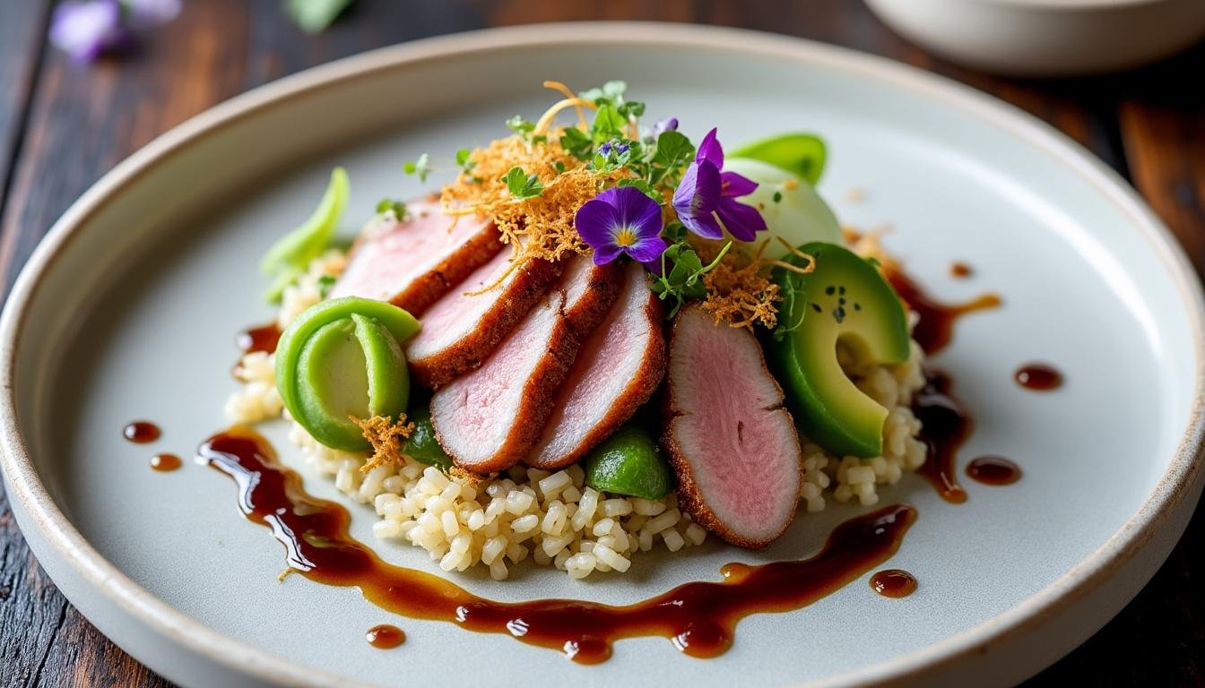 découvrez une fusion audacieuse entre la france et le japon avec nos sushis au magret de canard. une expérience culinaire unique qui allie traditions gastronomiques et créativité. laissez-vous séduire par ce délice qui éveille vos sens !
