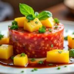 Tartare de tomates à la mangue