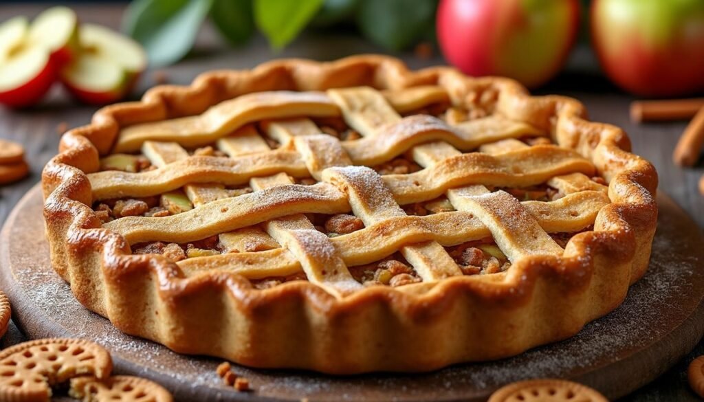 découvrez notre délicieuse tarte aux pommes et spéculoos, une recette gourmande alliant la douceur des pommes au croquant des spéculoos. parfaite pour un dessert réconfortant ou une pause gourmande, cette tarte ravira les papilles des petits comme des grands. à déguster sans modération!