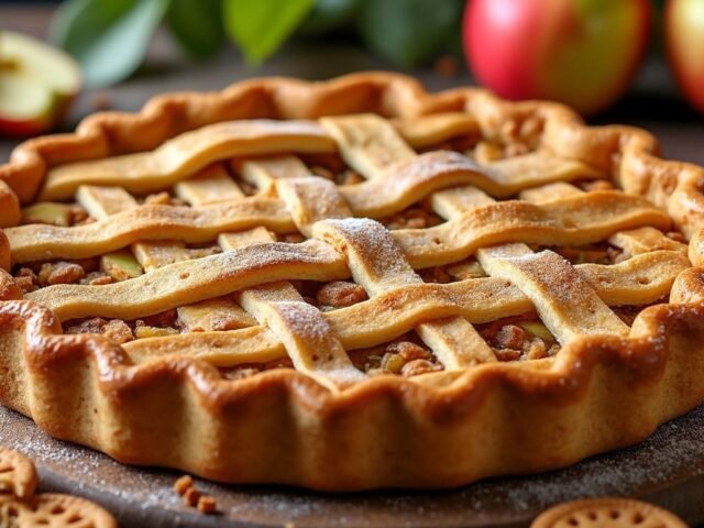 Tarte aux pommes et spéculoos