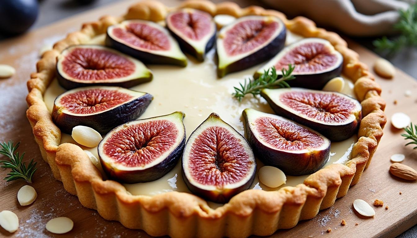 découvrez notre délicieuse tarte rustique aux figues et amandes, un dessert savoureux alliant la douceur des figues à la croquant des amandes. parfaite pour toutes les occasions, cette recette simple et gourmande ravira vos papilles et celles de vos invités.