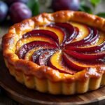 Tarte tatin aux prunes caramélisées