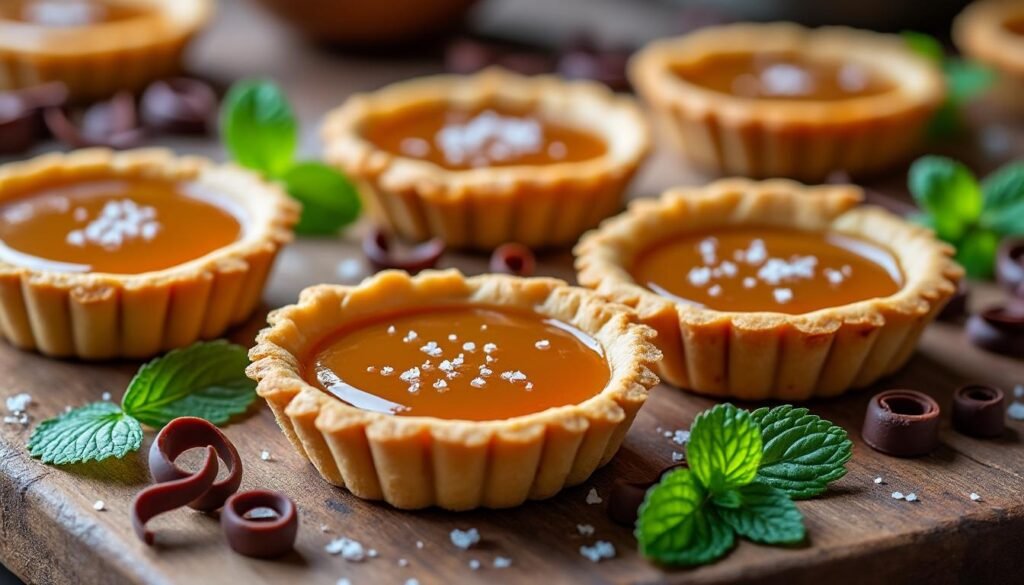 découvrez notre recette de tartelettes au caramel beurre salé végétarien, un dessert gourmand et facile à réaliser. parfait pour régaler vos invités avec une touche sucrée et sans produits d'origine animale !