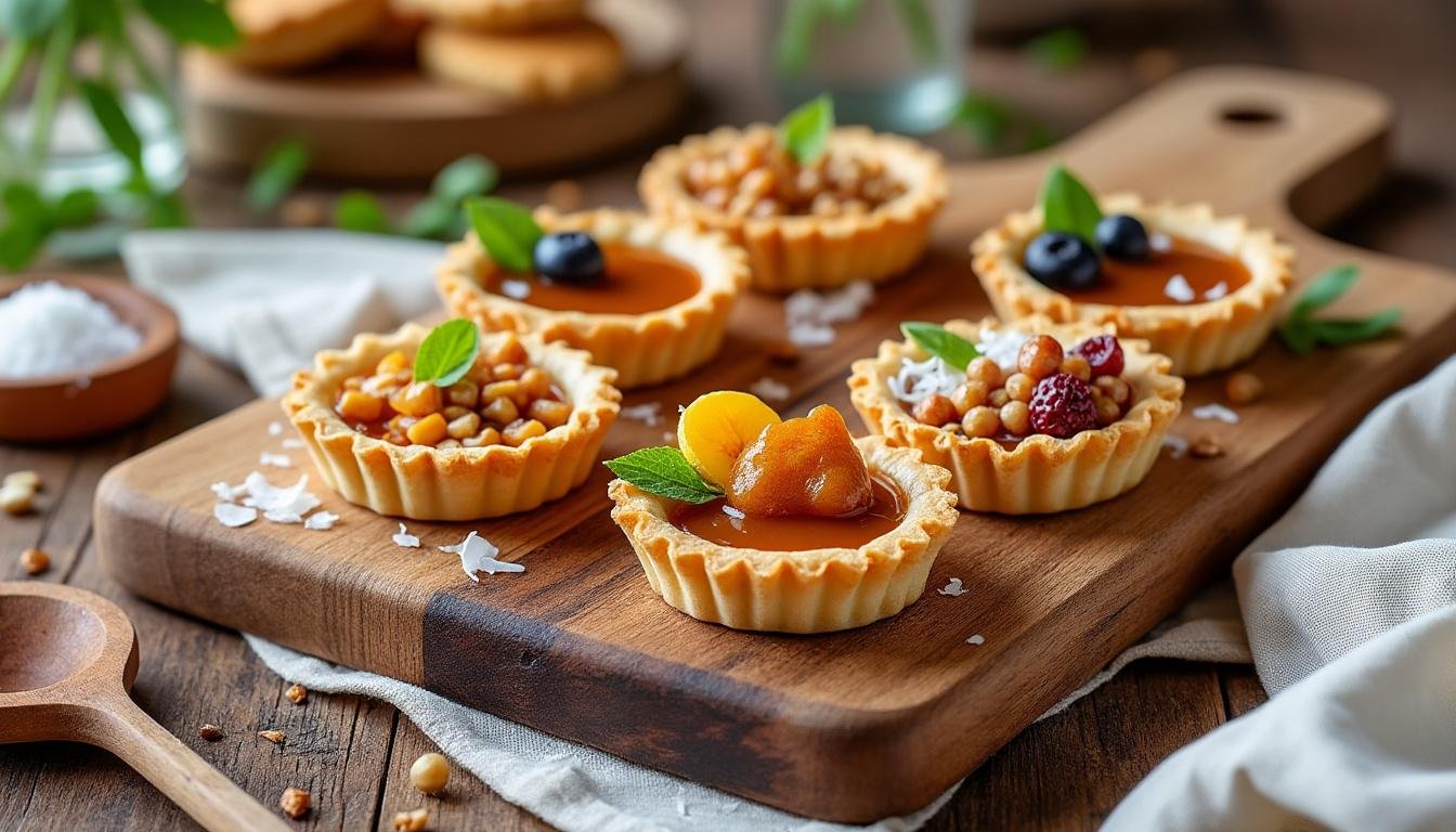 découvrez notre recette de tartelettes au caramel beurre salé végétarien, un dessert gourmand et facile à réaliser, idéal pour régaler vos invités avec une touche sucrée et savoureuse !