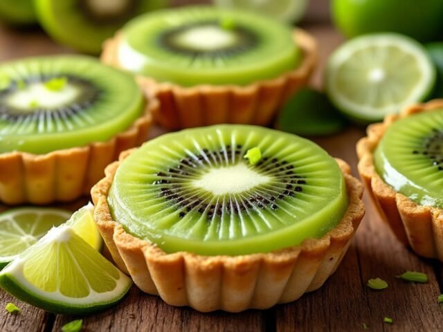 Tartelettes au kiwi et citron vert