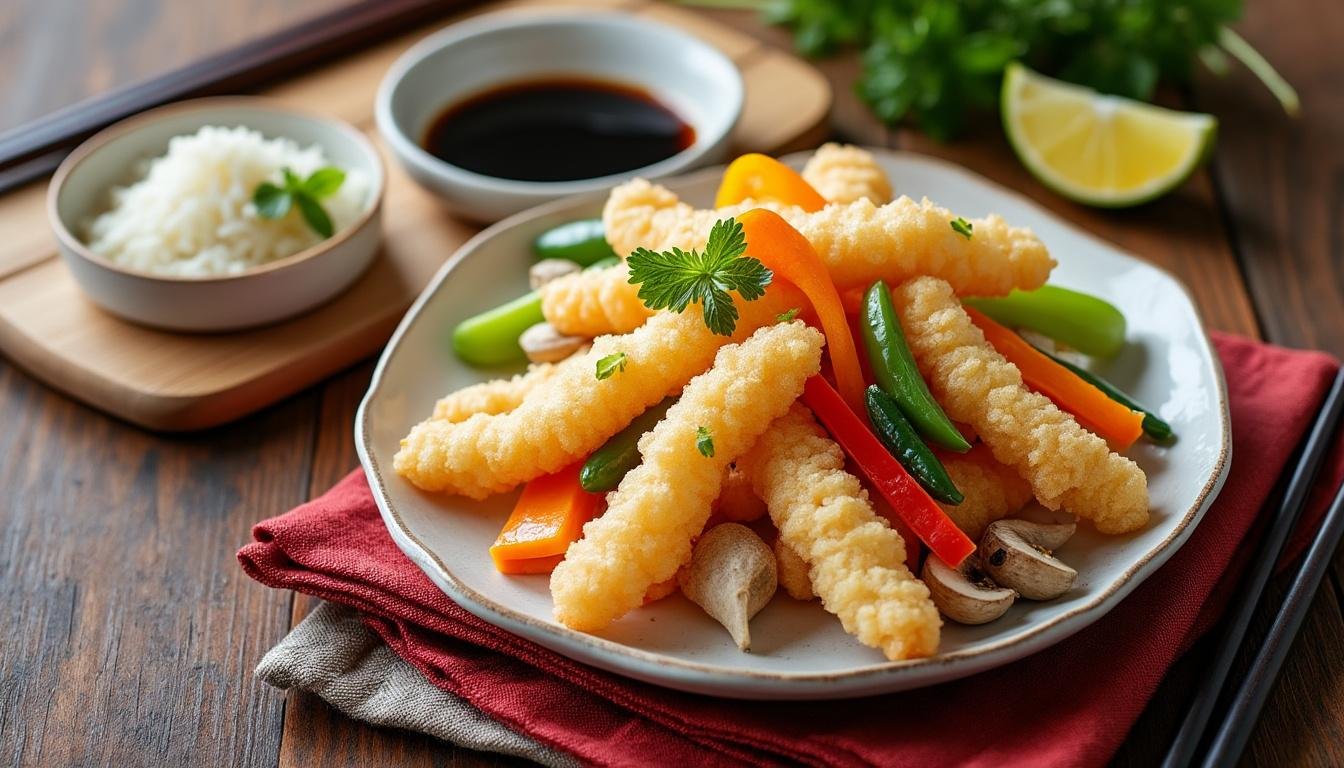 découvrez la recette facile des beignets de légumes à la japonaise (tempura) : des légumes frais enrobés d’une pâte légère et croustillante, parfaits en entrée ou en accompagnement. savourez ce classique japonais chez vous !