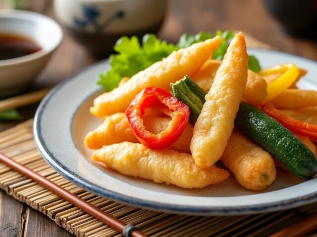 Beignets de légumes à la japonaise (tempura)