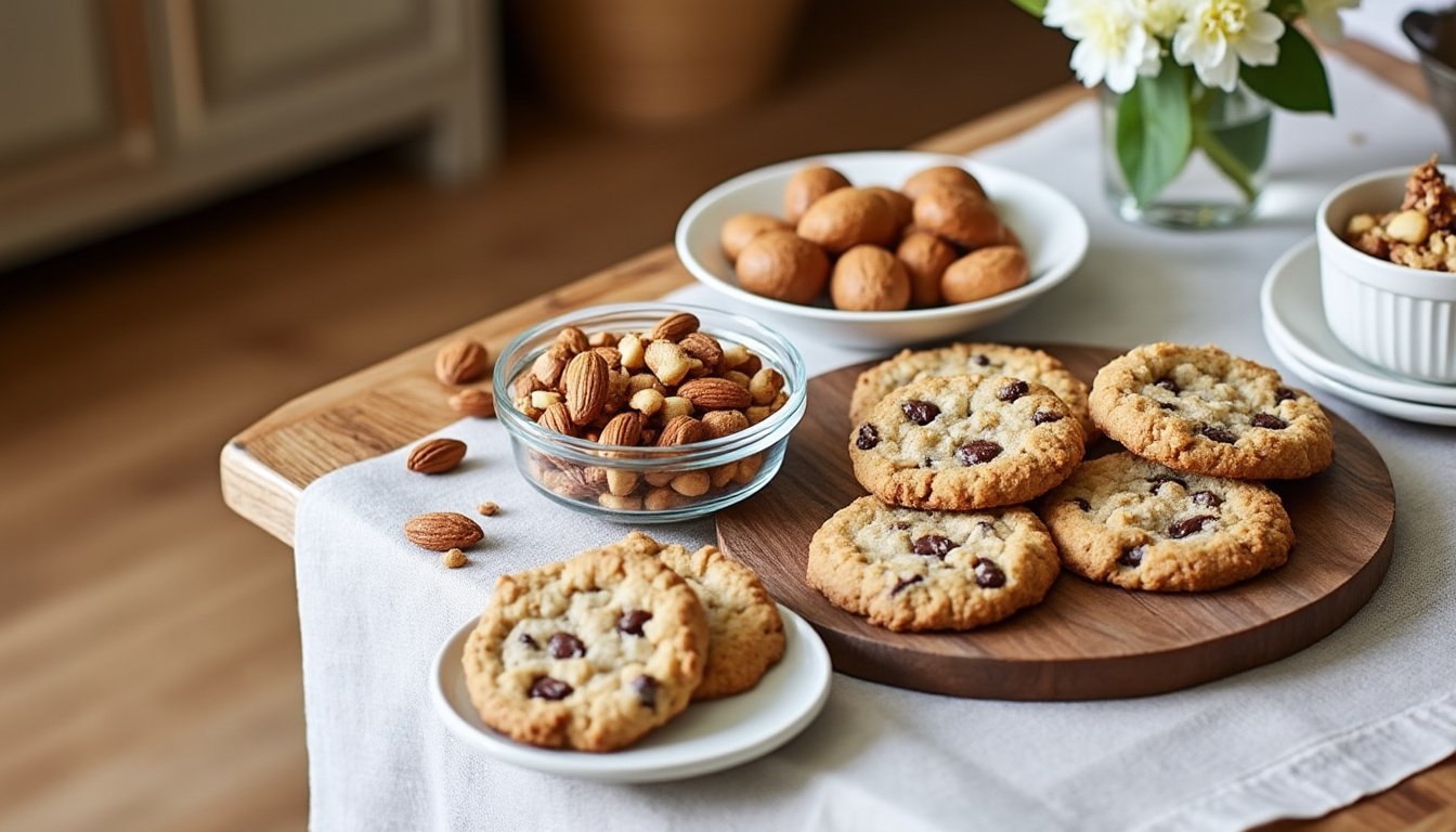 découvrez notre recette de biscuits moelleux aux noix et cacao : une douceur fondante, facile à préparer, parfaite pour accompagner le café ou un goûter gourmand !