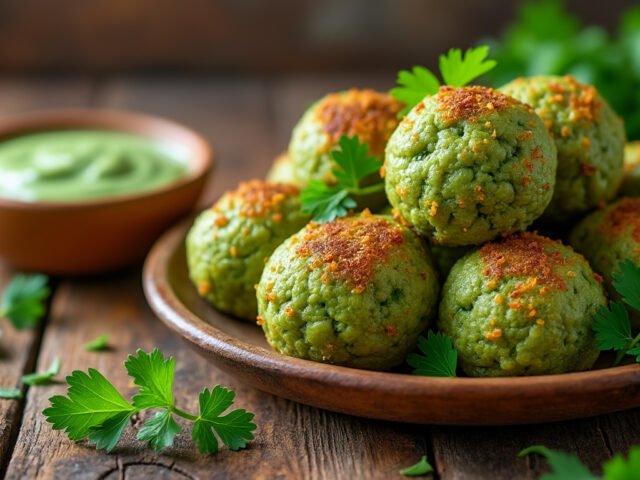 Boulettes de pois cassés aux herbes
