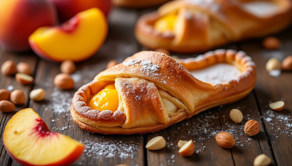 découvrez notre recette de chaussons aux pêches et noisettes, une pâtisserie gourmande alliant la douceur des fruits et le croquant des noisettes. parfaite pour un dessert ou un goûter savoureux !
