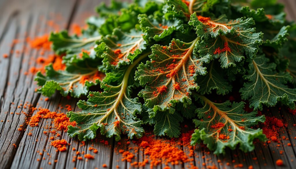 découvrez nos chips de kale au paprika, une collation saine, croustillante et pleine de saveurs. idéales pour l'apéritif, elles allient gourmandise et bienfaits nutritionnels en toute simplicité.