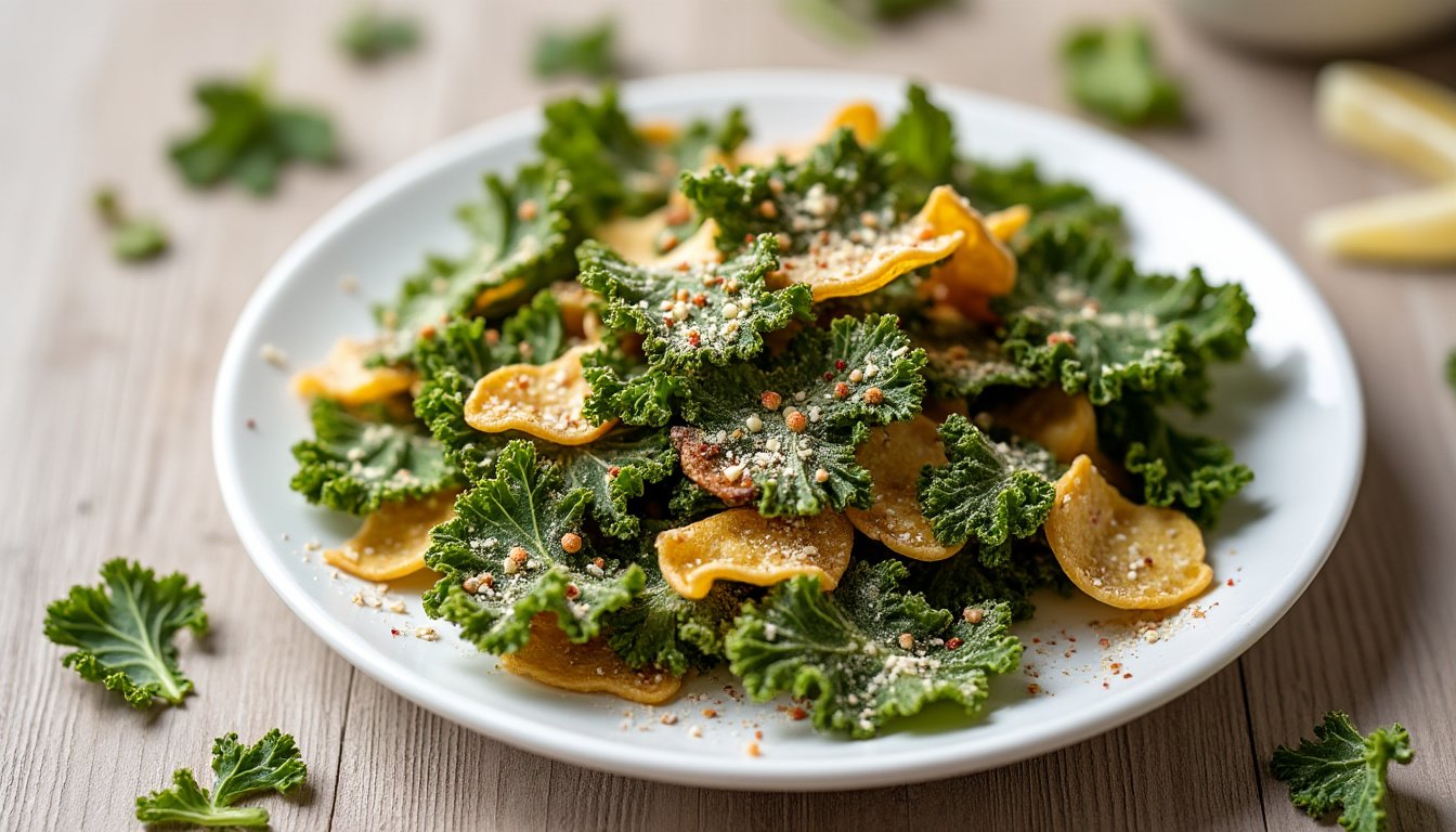 découvrez nos délicieuses chips de kale au paprika, une alternative saine et croustillante pour vos snacks. riches en saveur et légères, elles raviront petits et grands gourmands !