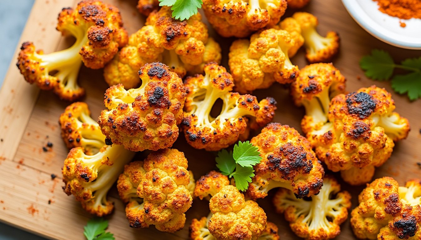 découvrez notre recette de chou-fleur rôti aux épices tandoori : une alternative végétarienne savoureuse, parfumée et simple à préparer. idéale pour surprendre vos convives avec des saveurs indiennes irrésistibles !