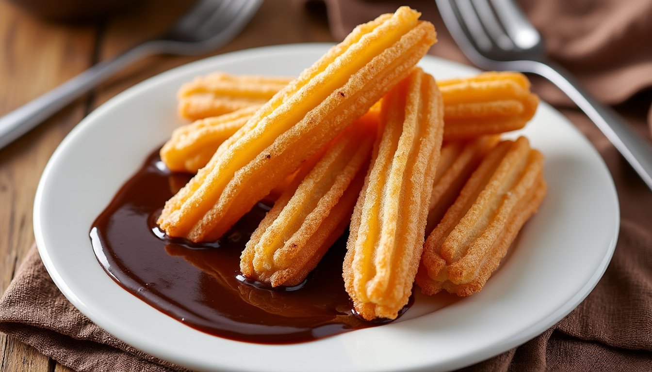 découvrez notre recette gourmande de churros moelleux accompagnés d’un onctueux chocolat au lait d’amande. idéal pour un goûter original et savoureux !