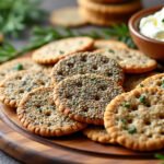 Crackers aux graines et fromage frais