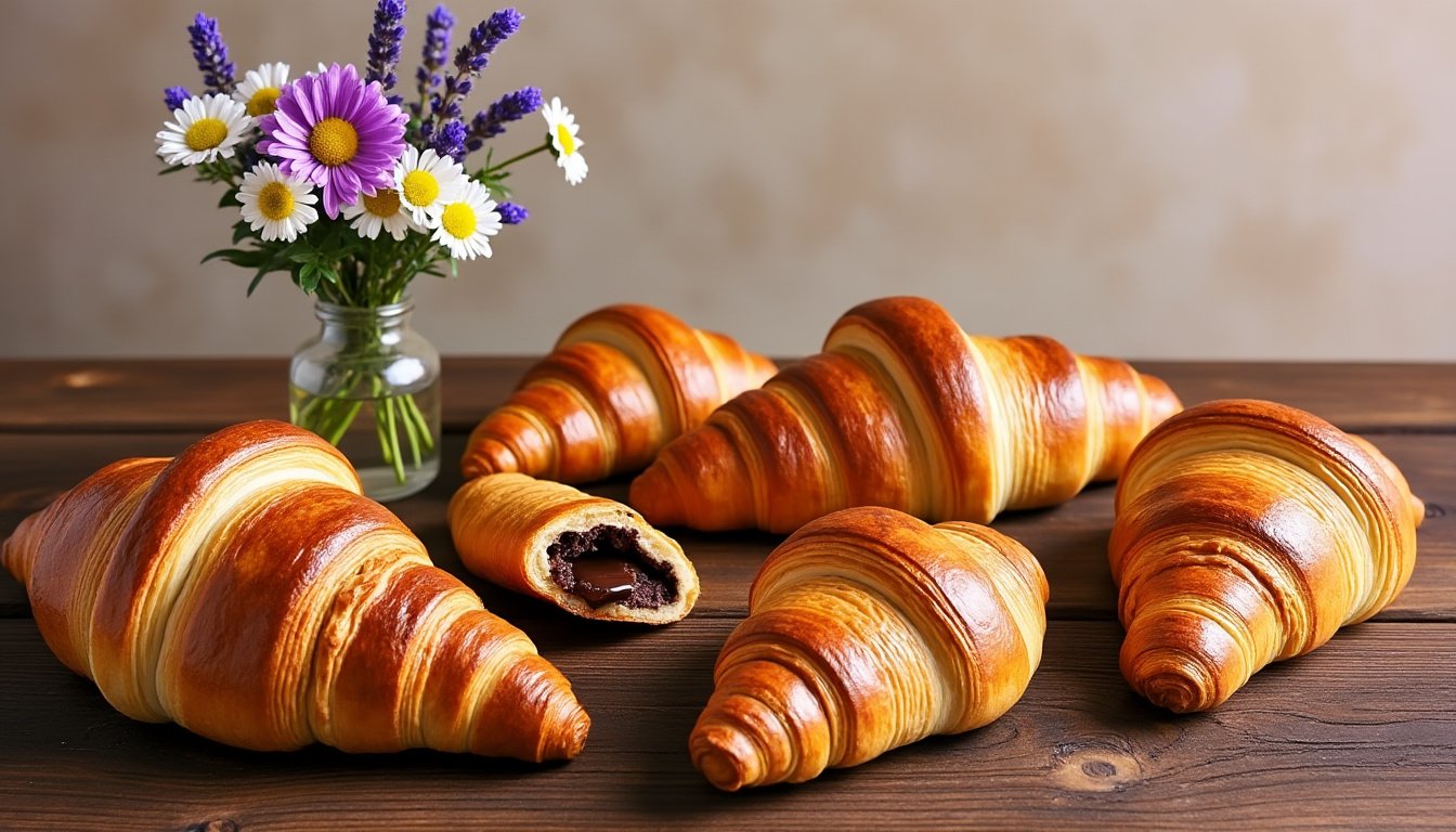découvrez notre délicieuse recette de croissants au chocolat végétariens : une viennoiserie gourmande et moelleuse, sans ingrédients d'origine animale, parfaite pour un petit-déjeuner ou une pause sucrée.