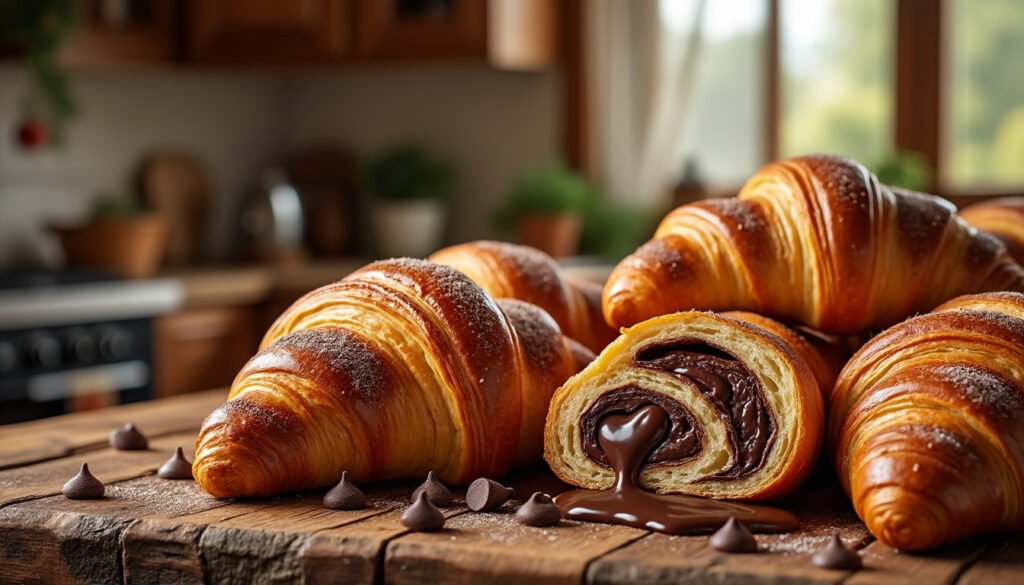 découvrez notre délicieuse recette de croissants au chocolat végétariens, gourmands et faciles à préparer pour un petit-déjeuner ou un goûter savoureux et sans compromis !