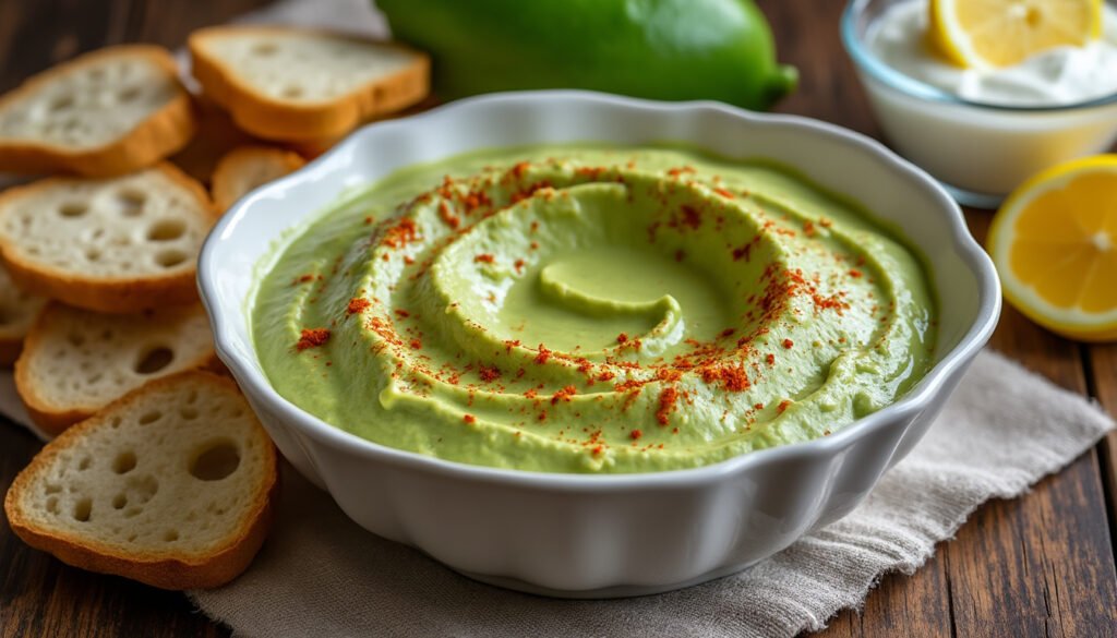découvrez une recette fraîche et savoureuse de dip d’avocat et yaourt citronné, idéale pour l’apéritif ou en accompagnement, pleine de douceur et de peps. facile à préparer, parfait pour toutes les occasions !