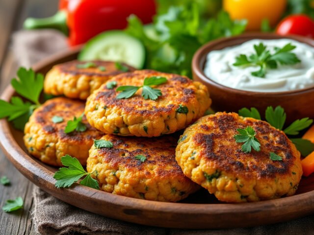 Galettes de pois chiches et cumin