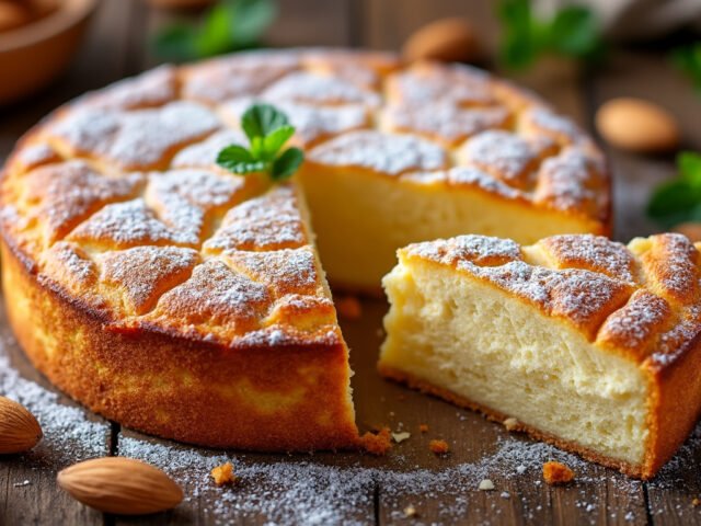 Gâteau basque végétarien à la crème d’amande