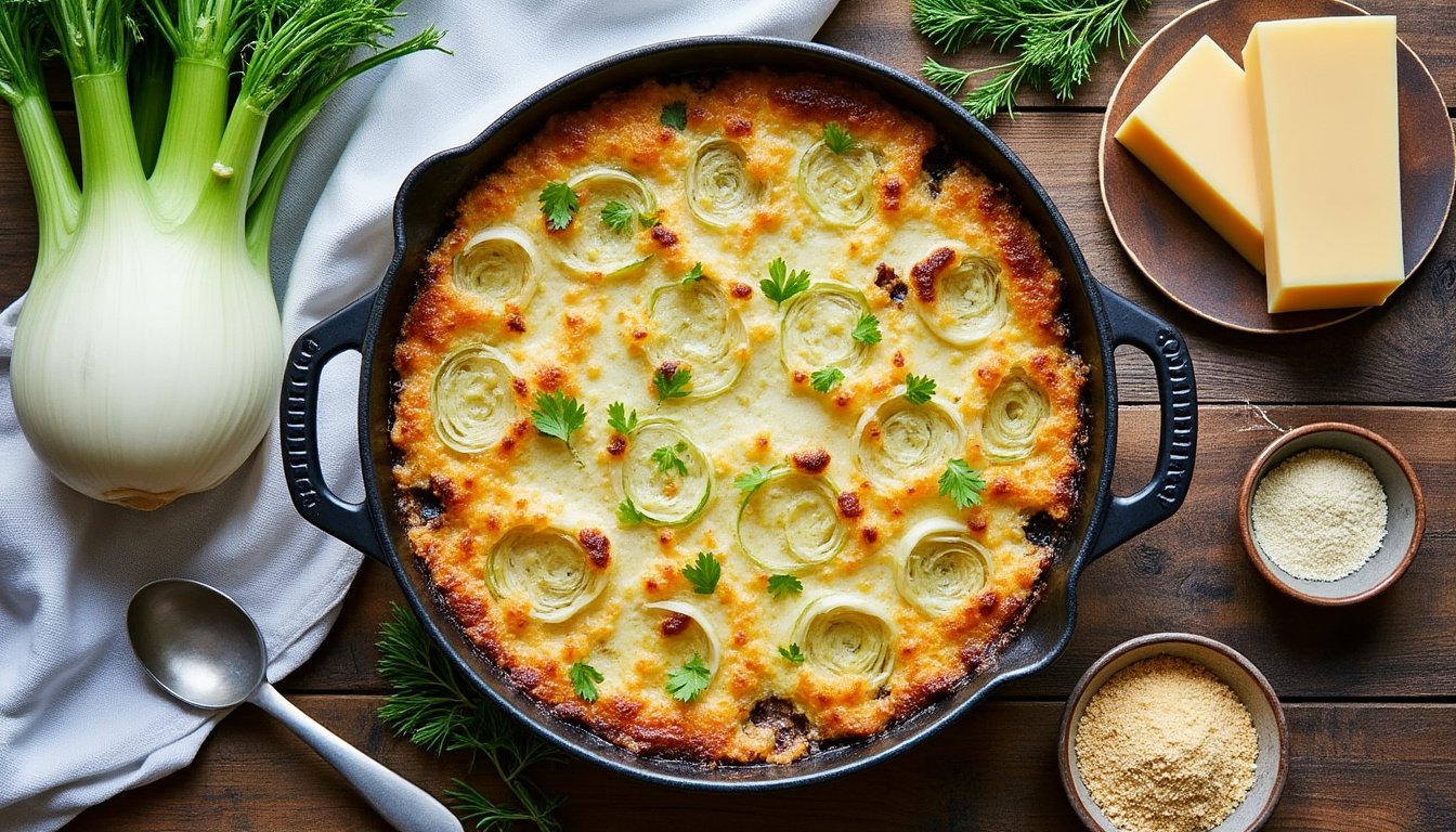 découvrez notre recette de gratin de fenouil nappé d'une savoureuse béchamel végétale. un plat gourmand, crémeux et végétalien, parfait pour régaler toute la famille avec une touche légère et originale !