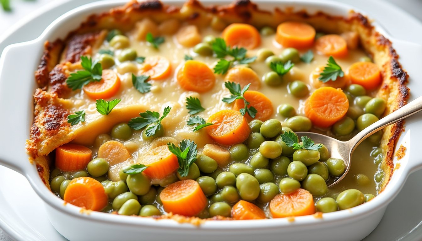 découvrez une recette savoureuse de gratin de pois cassés et carottes, idéale pour un plat réconfortant, sain et riche en protéines, à partager en famille ou entre amis.
