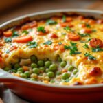 Gratin de pois cassés et carottes