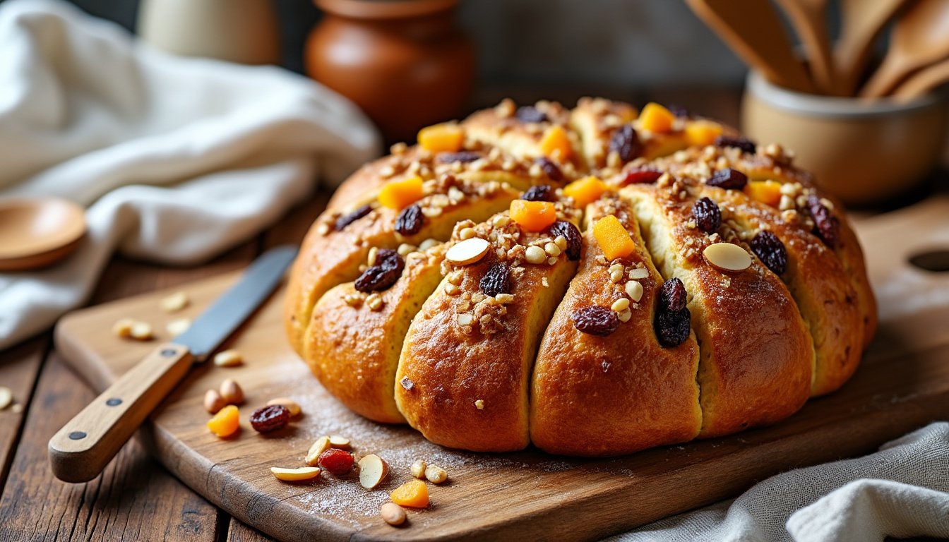 découvrez notre recette de kouglof aux fruits secs et épices : un gâteau moelleux et parfumé, parfait pour vos pauses gourmandes ou les fêtes de fin d'année.