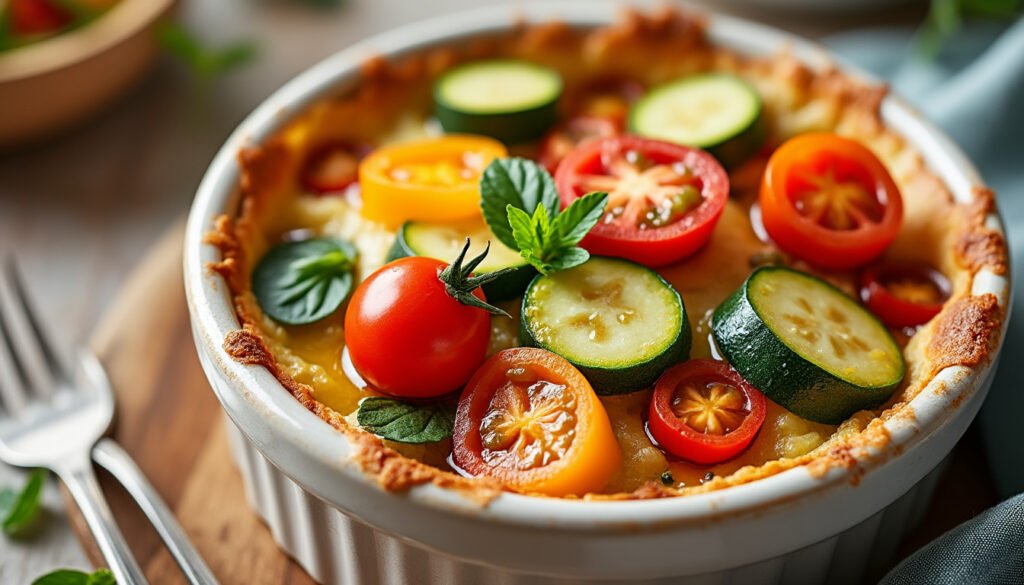 découvrez notre recette de mini clafoutis aux légumes du soleil : des bouchées savoureuses, faciles à préparer, idéales pour l’apéritif ou en entrée légère. un plat coloré et gourmand à partager en toute convivialité !