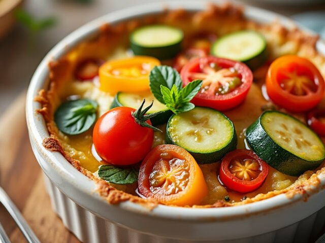 Mini clafoutis aux légumes du soleil