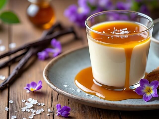 Mousse au caramel beurre salé végétarien