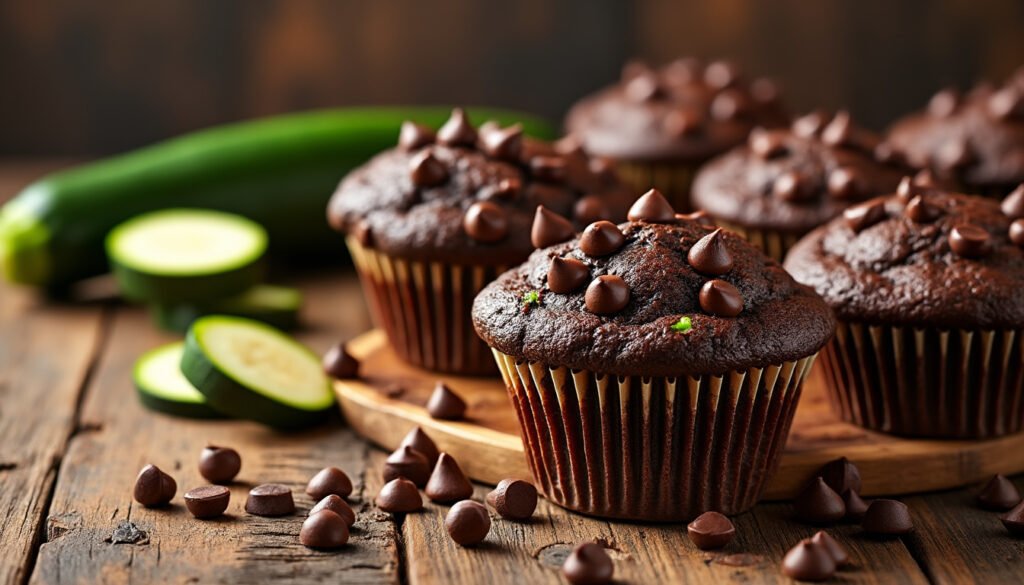 découvrez une délicieuse recette de muffins au chocolat et courgettes, moelleux et gourmands. idéals pour un goûter sain et original, ces muffins surprendront petits et grands !