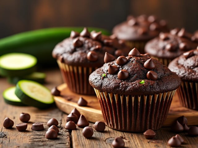 Muffins au chocolat et courgettes