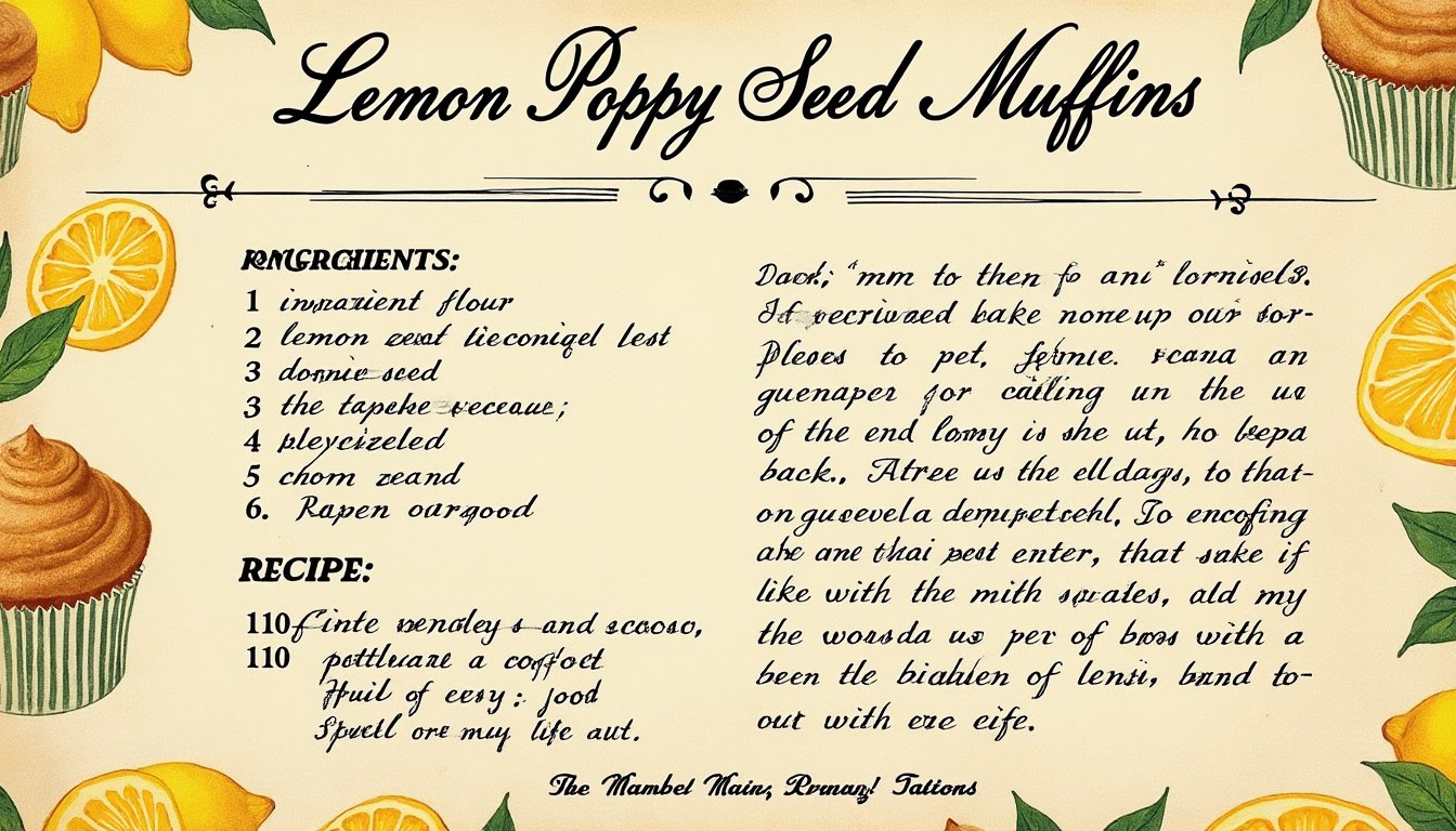 découvrez notre délicieuse recette de muffins au citron et pavot : moelleux, parfumés et simples à réaliser. parfaits pour le petit-déjeuner ou une pause gourmande !