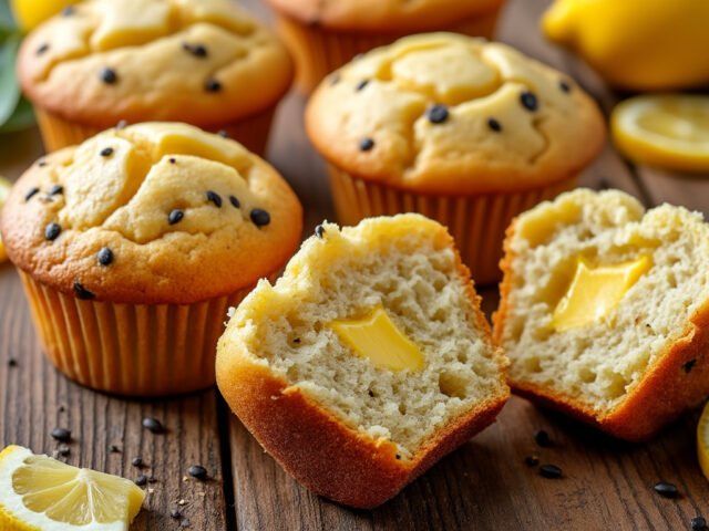 Muffins au citron et pavot