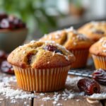 Muffins aux dattes et noix de coco