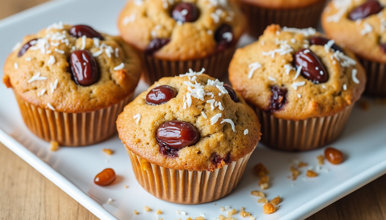 découvrez notre délicieuse recette de muffins aux dattes et noix de coco : moelleux, gourmands et parfaits pour une pause sucrée saine. faciles à préparer et riches en saveurs exotiques !