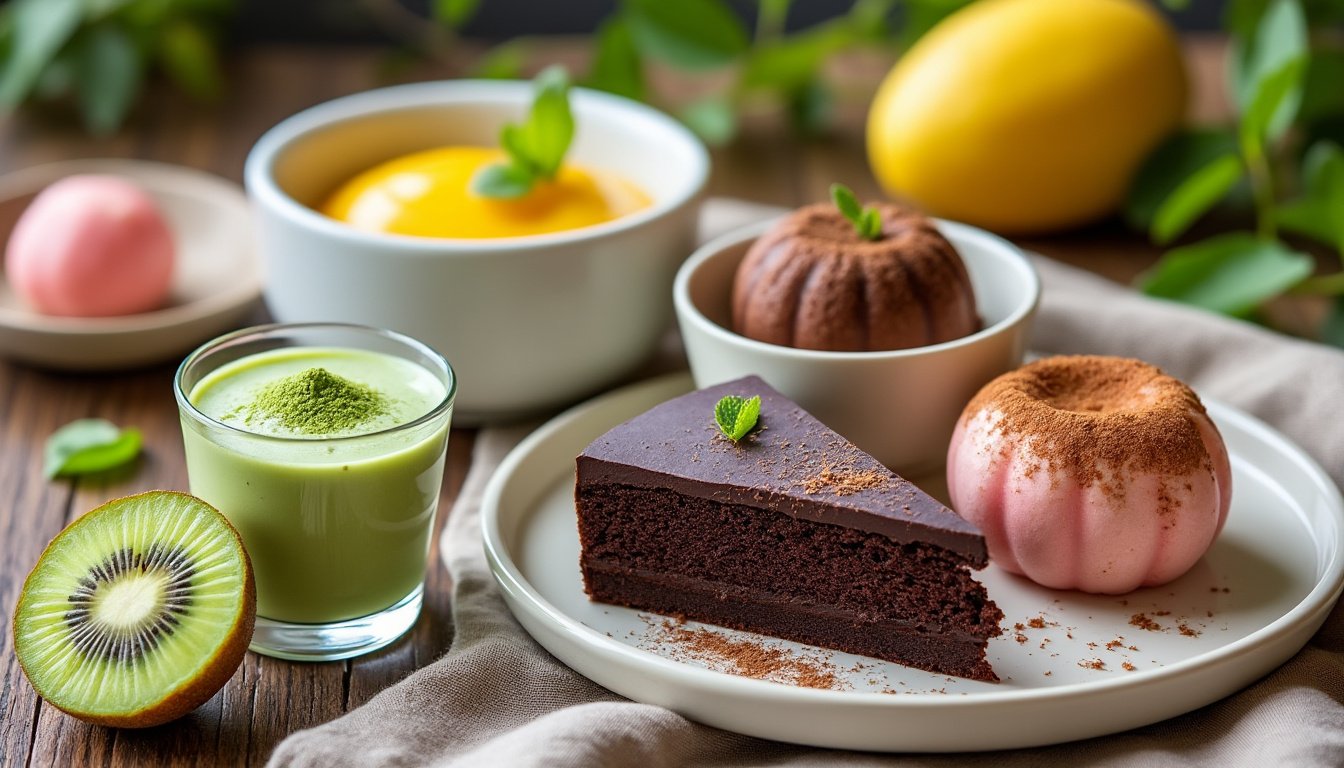 découvrez notre sélection de 300 desserts végétariens gourmands pour régaler vos papilles ! des recettes savoureuses, faciles à préparer et adaptées à tous les goûts. faites-vous plaisir sans compromis !