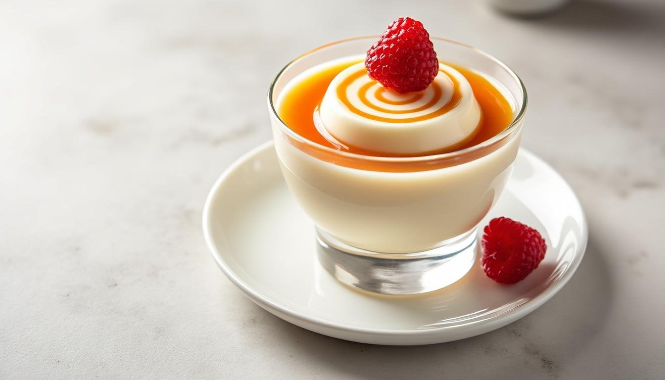 découvrez notre délicieuse panna cotta au lait d’amande, accompagnée de fraises fraîches pour un dessert léger, gourmand et plein de saveurs. facile à réaliser, vegan et sans lactose !
